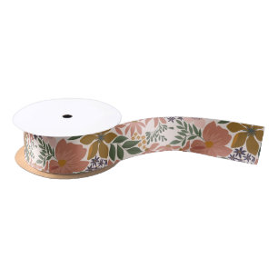 Farm Floral Satin Ribbon