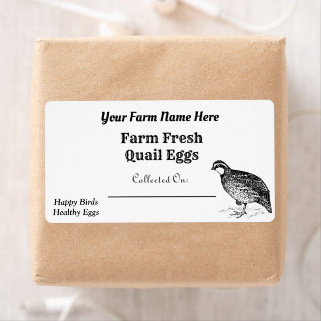 Farm Fresh Bob White Quail Eggs White Carton (Insitu)