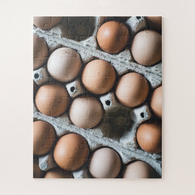 Farm Fresh Chicken Eggs in Carton Jigsaw Puzzle (Vertical)