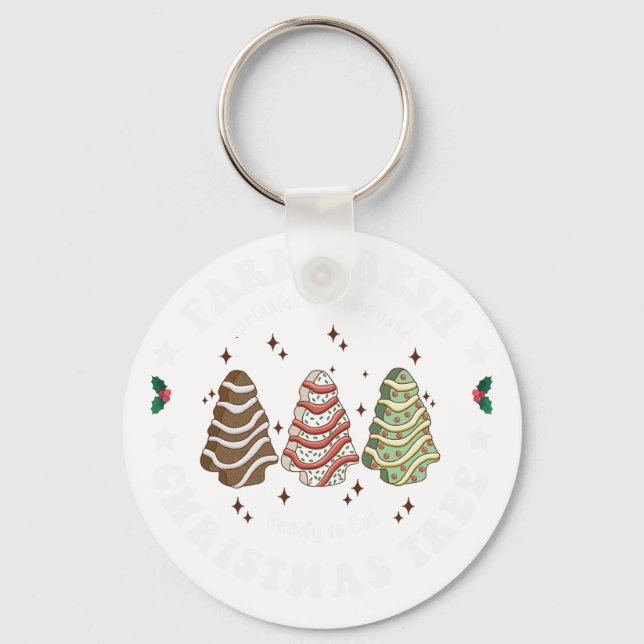 farm fresh christmas tree key ring (Front)