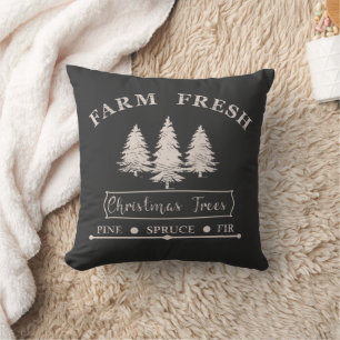 Farm fresh Christmas trees Cushion