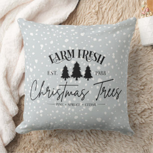 Farm Fresh Christmas Trees Cushion