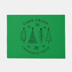 Farm Fresh Christmas Trees Doormat