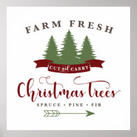 Farm fresh Christmas trees 