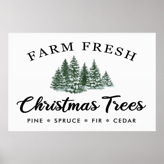 Farm Fresh Christmas Trees Poster (Front)