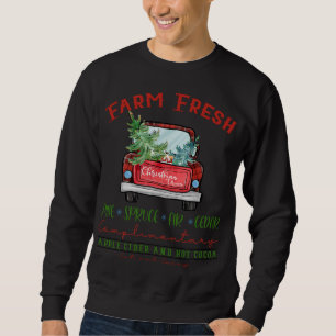 Farm Fresh Christmas Trees Vintage Christmas Tree Sweatshirt