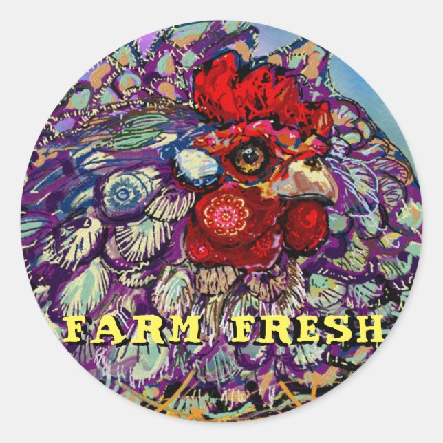 Farm Fresh Classic Round Sticker (Front)