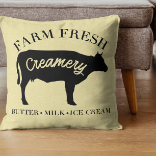 Farm Fresh Creamery Cow Cushion