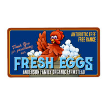 Farm Fresh Egg Carton Label 