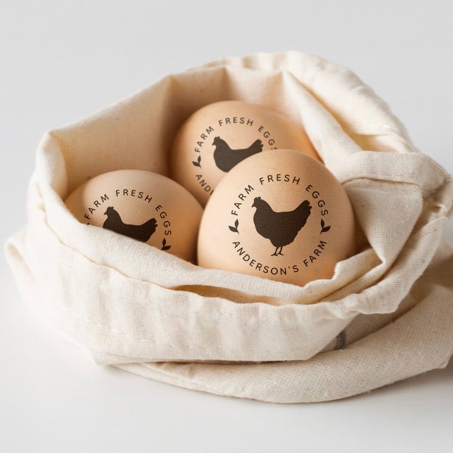 Farm Fresh Egg Stamp Chicken Hen For Farmers (Creator Uploaded)