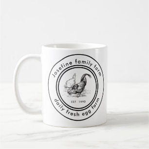 Farm Fresh Eggs Chicken Coop Rustic Country Farm Coffee Mug