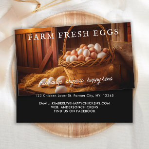Farm Fresh Eggs Chicken Egg Modern  Business Card