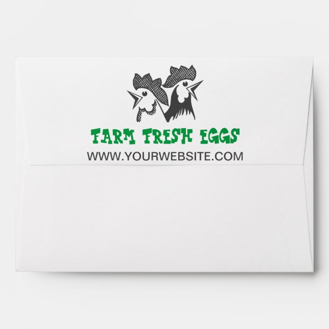 Farm Fresh Eggs Envelope (Back (Top Flap))
