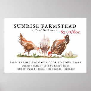 Farm Fresh Eggs For Sale Business Sign