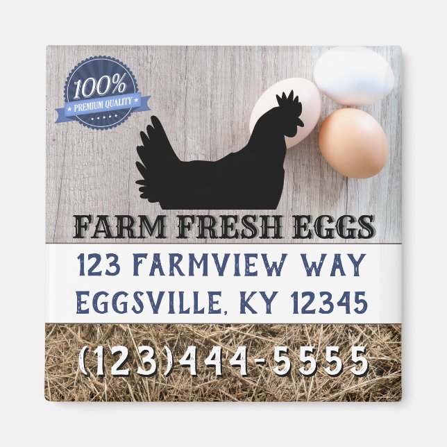Farm Fresh Eggs For Sale Magnet (Front)