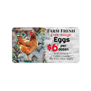 Farm Fresh Eggs Free Range For Sale Chickens Label