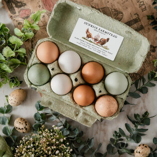 Farm Fresh Eggs   Monogram Egg Carton