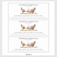 Farm Fresh Eggs | Monogram Egg Carton Label