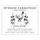Farm Fresh Eggs | Monogram Egg Carton Stamp