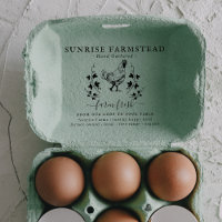Farm Fresh Eggs | Monogram Egg Carton Stamp