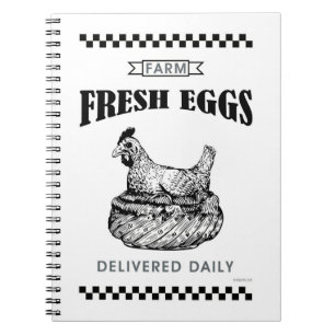 FARM FRESH EGGS NOTEBOOK