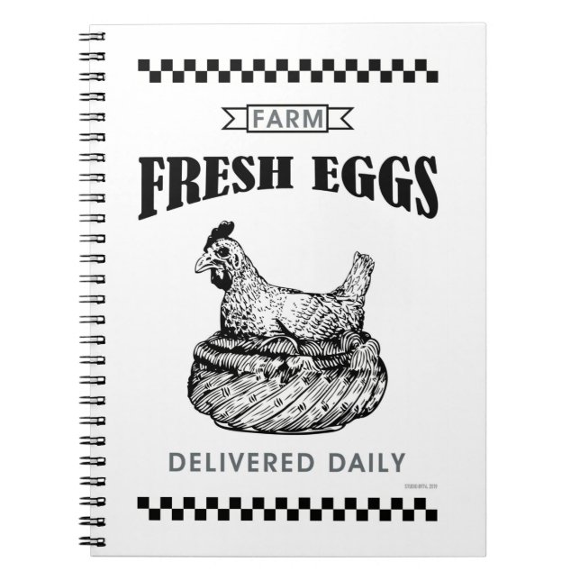 FARM FRESH EGGS NOTEBOOK (Front)