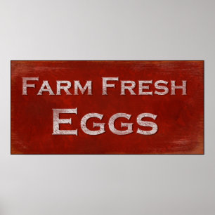 Farm Fresh Eggs Poster