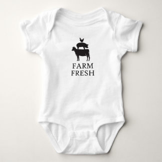Farm Fresh, Farm Animals Baby Bodysuit