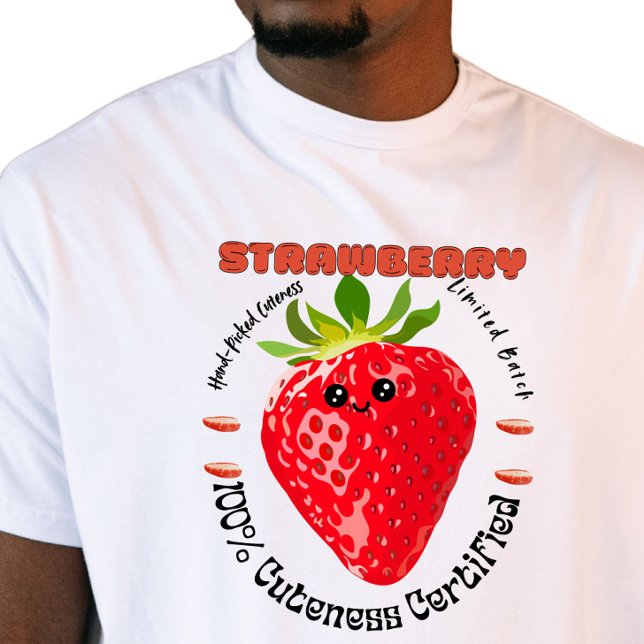 Farm Fresh Fruit Label Strawberry  T-Shirt (Creator Uploaded)