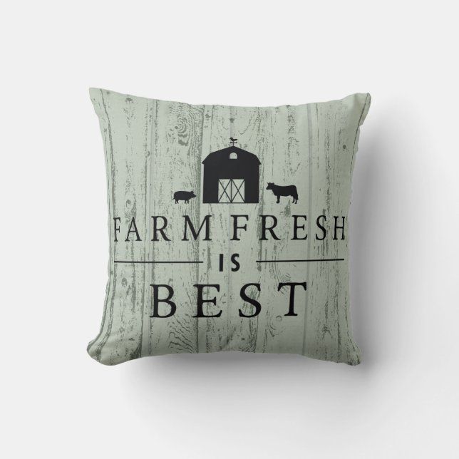 FARM FRESH IS BEST! CUSHION (Front)