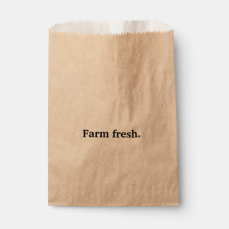 Farm Fresh Local Food Favour Bag