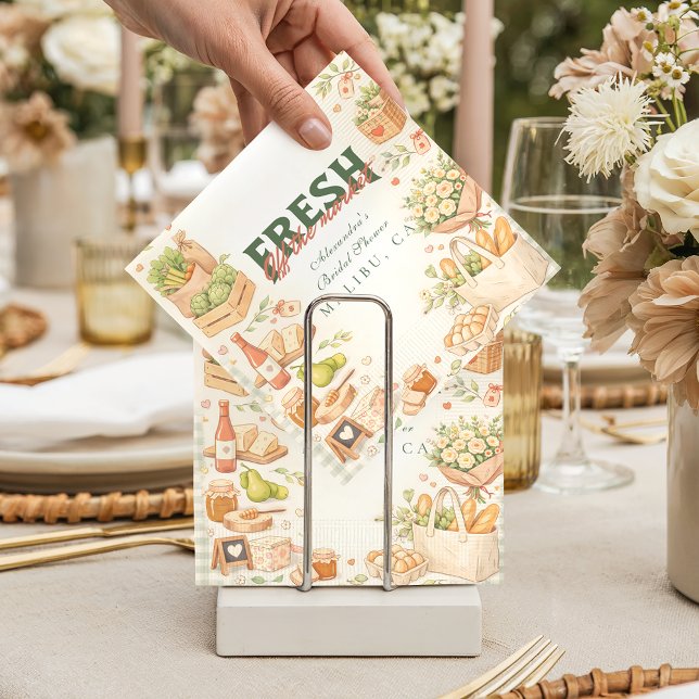 Farm Fresh Market Bridal Shower Napkin (Creator Uploaded)