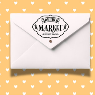 Farm Fresh Market Theme Self-inking Stamp