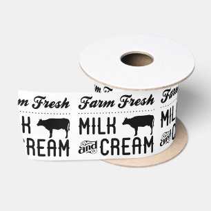 FARM FRESH MILK & CREAM SATIN RIBBON