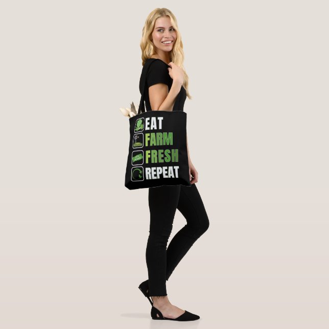 Farm Fresh Organic Food Healthy Lifestyle Harvest  Tote Bag (On Model)