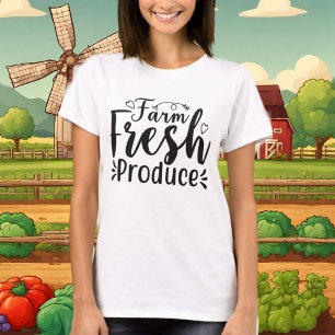 Farm fresh produce word art T-Shirt