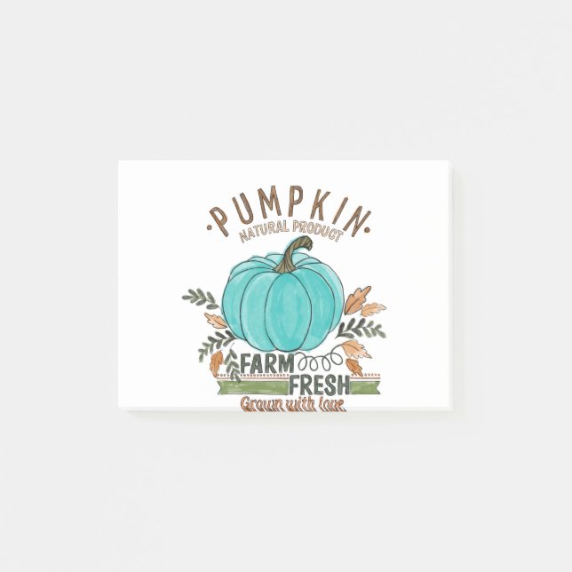 Farm fresh pumkin, Halloween collection Post-it Notes (Front)