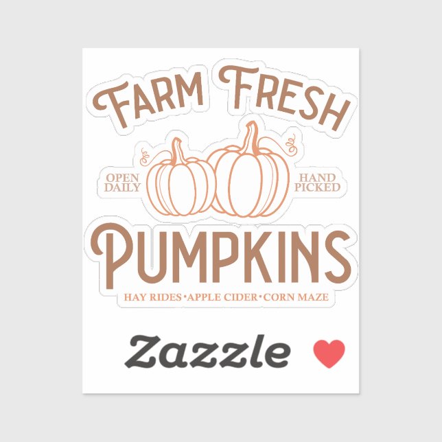 Farm Fresh Pumpkins Fall (Sheet)