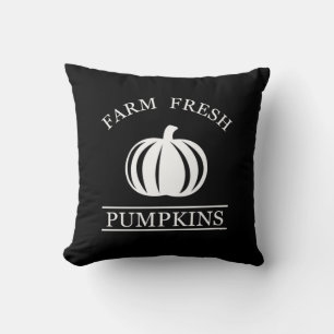 Farm fresh pumpkins fall autumn cushion