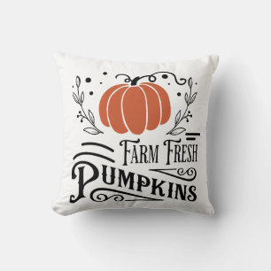 Farm Fresh Pumpkins Farmhouse Pumpkin Cushion