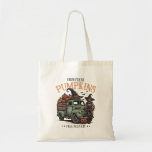 Farm Fresh Pumpkins Free Delivery Halloween Tote Bag
