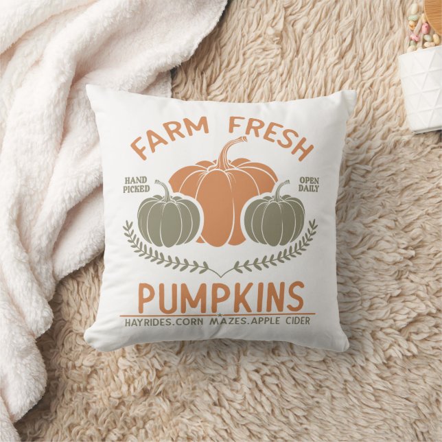 Farm Fresh Pumpkins | Hand Picked Cushion (Blanket)