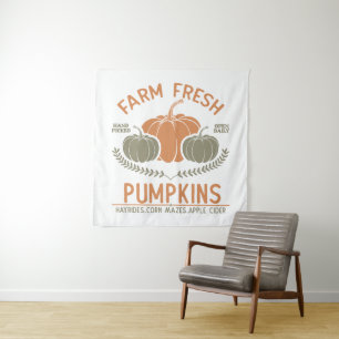 Farm Fresh Pumpkins   Hand Picked Tapestry