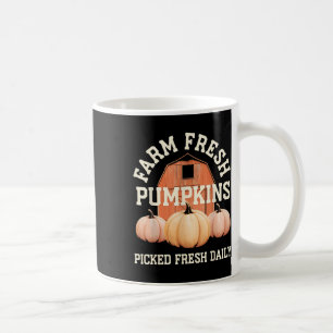 Farm Fresh Pumpkins Picked Fresh Daily Fun Autumn Coffee Mug