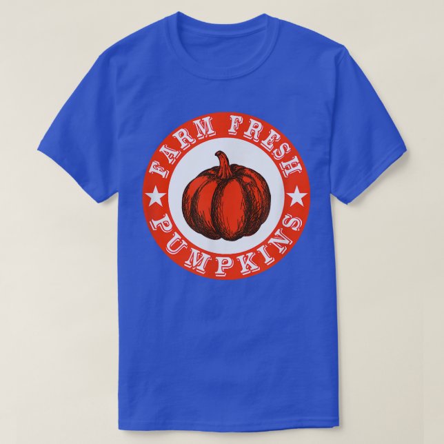 Farm Fresh Pumpkins Retro  T-Shirt (Design Front)