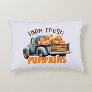 Farm Fresh Pumpkins – Rustic Truck Decorative Cushion