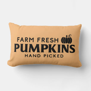 Farm Fresh Pumpkins with Pumpkin Lumbar Cushion