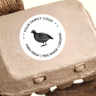 Farm Fresh Quail Eggs Classic Round Sticker