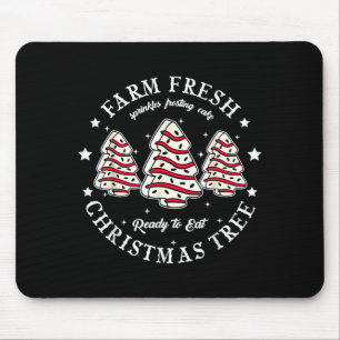Farm Fresh Ready To Eat Christmas Tree Cake Funny  Mouse Pad