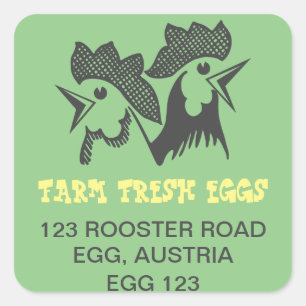 Farm Fresh Square Sticker